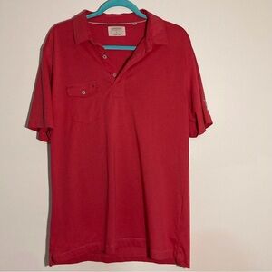 Linksoul Red Polo Shirt Vibrant Casual Style